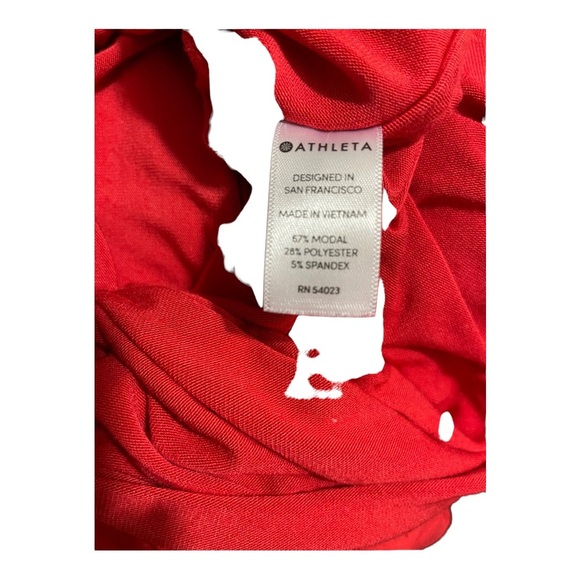 Athleta Womens cloud light relaxed fit long sleeve size Small orange . - Picture 11 of 11